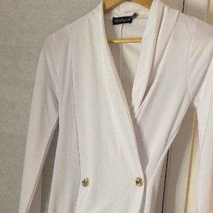 White Jacket Dress PrettyLittle Thing